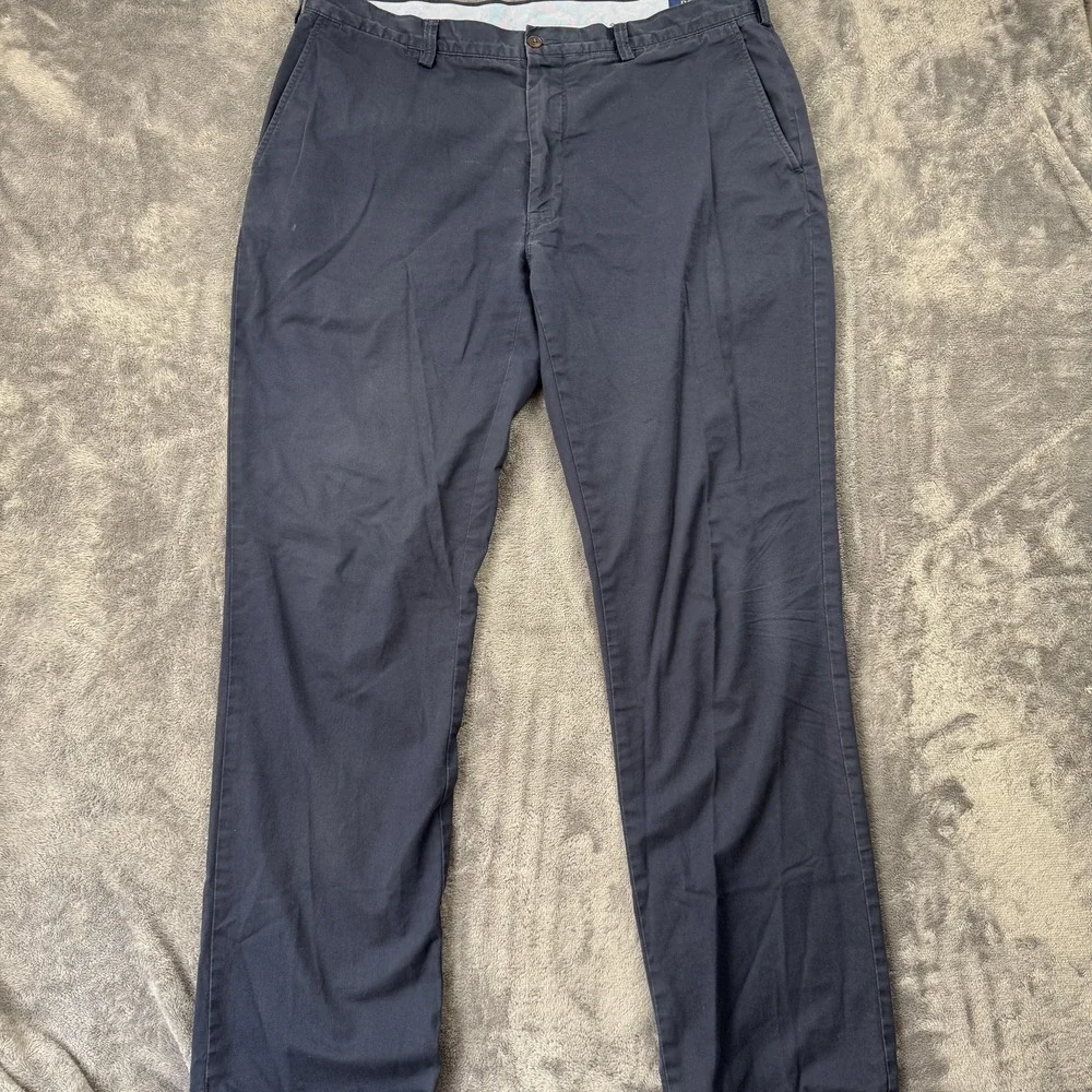 Polo Ralph Lauren Chino Pants Men Fits 39x34 Navy Blue Stretch Classic Fit Twill
